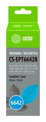 Чернила Cactus CS-EPT6642B T6642 голубой 100мл для Epson L100/L110/L120/L132/L200/L210/L222/L300/L312/L350/L355/L362/L366/L456/L550/L555/L566/L1300
