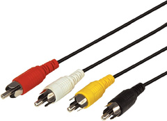 Кабель аудио-видео Rexant 17-0305 4хRCA (m)/4хRCA (m) 5м. серебристый (уп.:1шт)