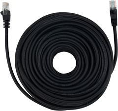 Патч-корд Buro UTP 4 пары cat.5E CCA molded 30м черный RJ-45 (m)-RJ-45 (m)
