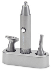 Триммер Hyundai H-HT6010 графитовый/черный (насадок в компл:3шт)