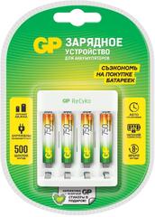 Зарядное устройство GP Rechargeable E411/75AAAHCCS-2CR1 AA/AAA NiMH 750mAh (4шт) блистер