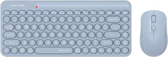 Клавиатура + мышь A4Tech Fstyler FG3200 Air клав:синий мышь:синий USB беспроводная slim Multimedia