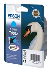 Картридж струйный Epson T0812 C13T11124A10 голубой (480стр.) (11.1мл) для Epson R270/290/RX590