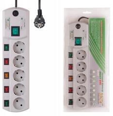 Сетевой фильтр Most ERG 2м (5 розеток) белый (коробка)