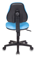 Кресло детское Бюрократ KD-4 голубой TW-55 крестов. пластик