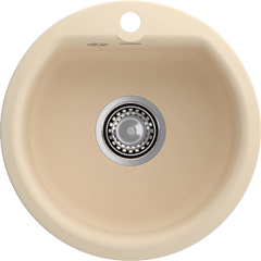 GRANFEST SMART 435 бежевый 1 чаша 368*332*160 мм, монтаж: врезной, материал: мрамор, цвет бежевый
